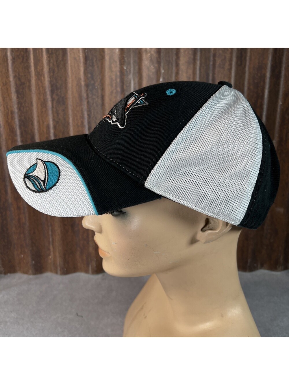 SAN JOSE SHARKS NHL HOCKEY TEAL/ BLACK Strapback Cap Hat